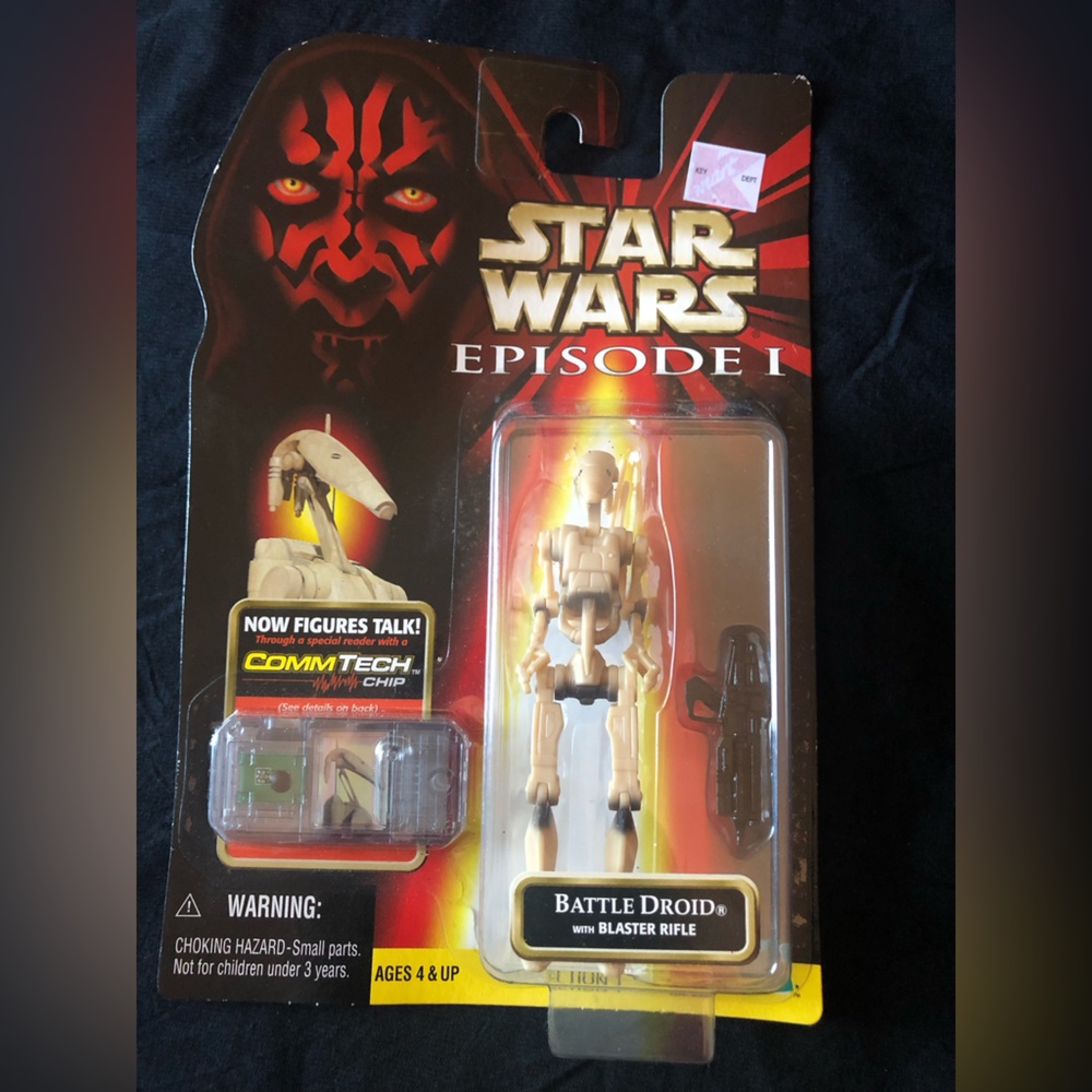 Star Wars POTF Battle Droid / Mint on Cardback Sealed / 1998